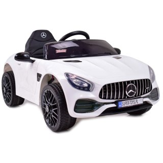 MERCEDES NA AKUMULATOR AMG GT, MIĘKKIE KOŁA EVA, MIĘKKIE SIEDZENIE/HL2588