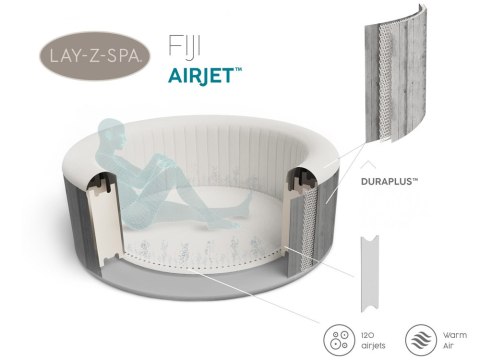 Dmuchane ogrodowe Spa Hydromasaż 4 os. Bestway Fiji 180cm 60085