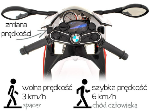 Motor na akumulator BMW S1000RR koła EVA 2x45W