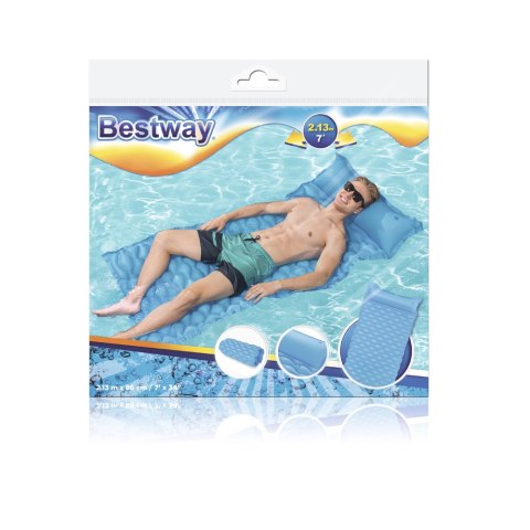 Dmuchany Materac Plażowy Niebieski 213 x 86 cm Bestway 44020