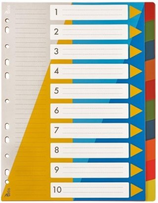 Przekładki A4 PP numeryczne 1-10 BP630-10