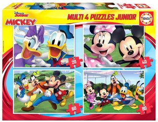 Puzzle 20+40+60+80 Myszka Miki i przyjaciele G3