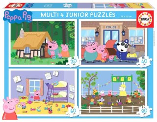 Puzzle 20+40+60+80 Świnka Peppa G3