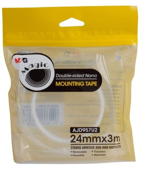 Taśma Nano Tape dwustronna przezroczysta 24mmx3m