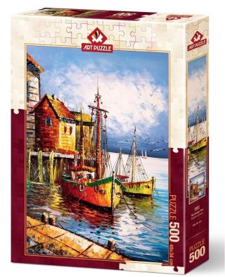 Puzzle 500 Pomarańczowy port