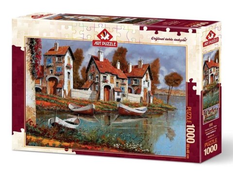 Puzzle 1000 Włochy, Domy w mieście Cerchio