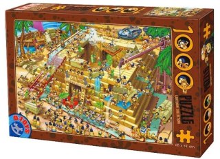 Puzzle 1000 Szaleństwo budowa Piramidy w Gizie