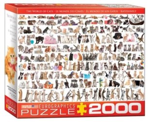 Puzzle 2000 Świat kotów