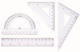 Zestaw geometryczny linijka 15cm BL001-AK