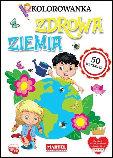 Kolorowanka z naklejkami Zdrowa ziemia