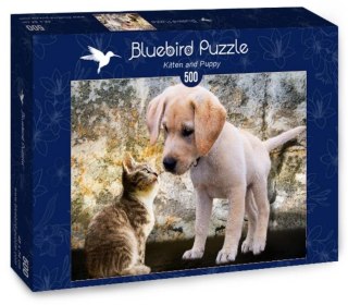 Puzzle 500 Kotek i piesek