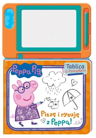 Peppa Pig.Tablica z pomysłami. Piszę i rysuję...