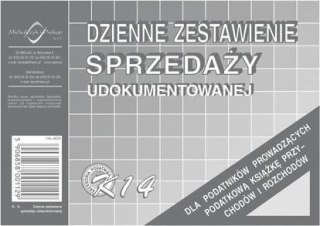 Dzienne zestawienie sprzedaży udokumentowanej K-14