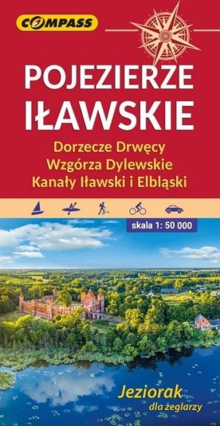 Mapa tur. - Pojezierze Iławskie, Wzgórza Dylewskie