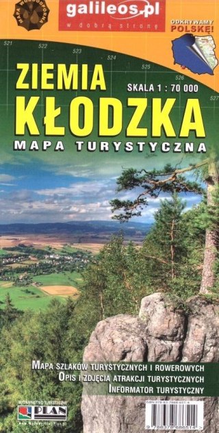 Mapa turystyczna Ziemia Kłodzka 1:70 000 w.2021