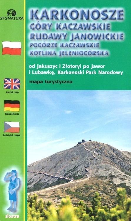 Mapa tur. Karkonosze Góry Kaczawskie 1:50 00