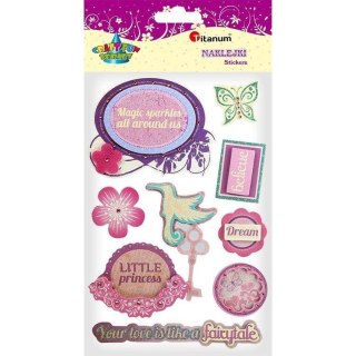 Naklejki papierowe 3D little princess mix 8szt