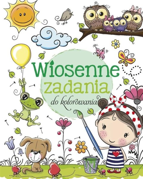 Wiosenne zadania do kolorowania