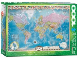 Puzzle 1000 Mapa Świata