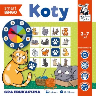 Kapitan Nauka. Koty. Smart bingo. Gra edukacyjna