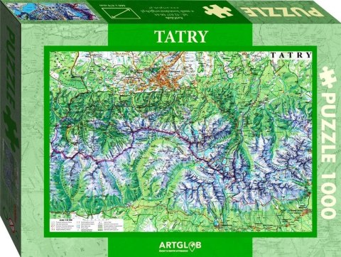 Puzzle 1000 - Tatry mapa turystyczna 1:50 000