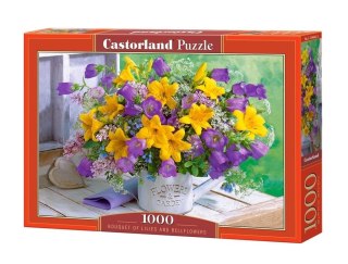 Puzzle 1000 Bouquet of Lilies and Bellflowers