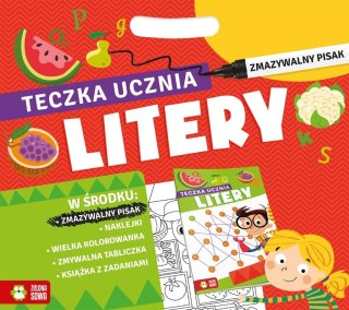 Teczka ucznia z pisakiem. Litery