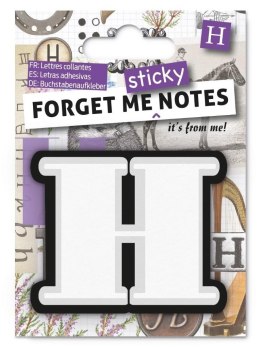 Forget me sticky notes kart samoprzylepne litera H
