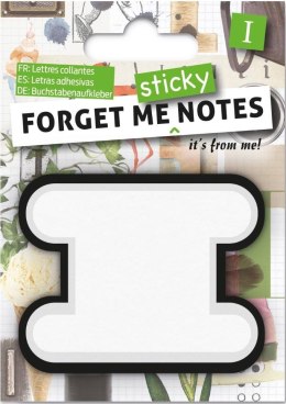 Forget me sticky notes kart samoprzylepne litera I