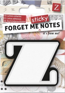Forget me sticky notes kart samoprzylepne litera Z