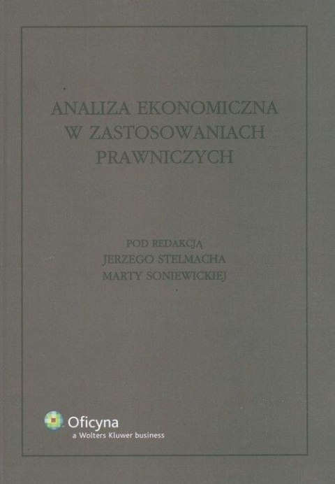 Analiza ekonomiczna w zastosowaniach prawniczych