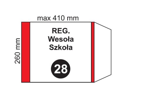 Okładka na podr regulowana NR 28 (20szt)