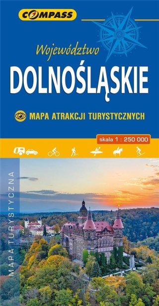 Mapa atrakcji tur. - Województwo Dolnośląskie