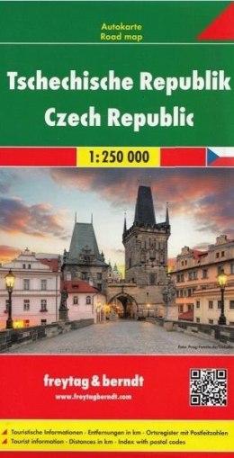 Mapa samochodowa - Czechy 1:250 000