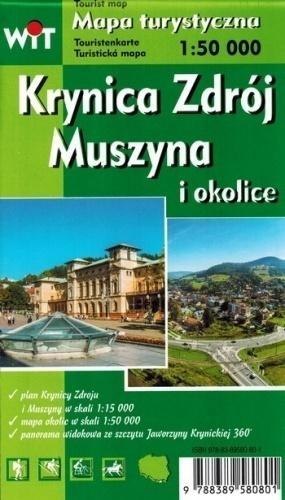 Mapa tur. - Krynica Zdrój, Muszyna i okolice WIT