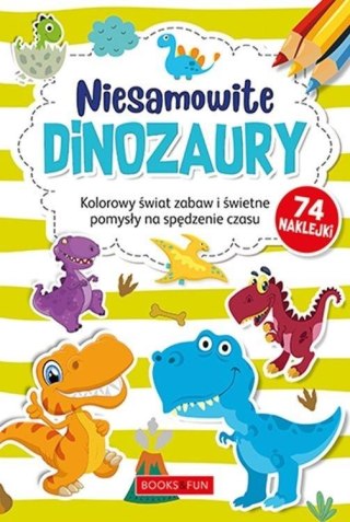 Kolorowanka z naklejkami - Niesamowite dinozaury