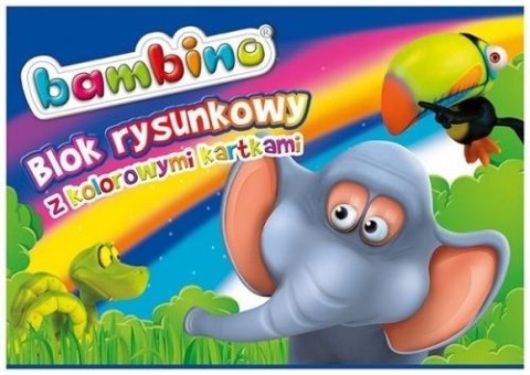 Blok rysunkowy kolorowy A4/16K (10szt) BAMBINO