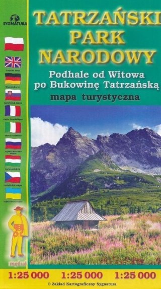 Mapa turystyczna - Tatrzański PN 1:25 000