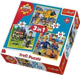 Puzzle 3w1 Strażak Sam w akcji TREFL