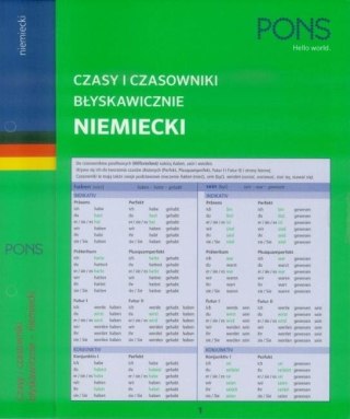 Czasy i czasowniki błyskawicznie. Niemiecki PONS