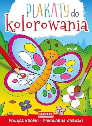 Plakaty do kolorowania - Motyl