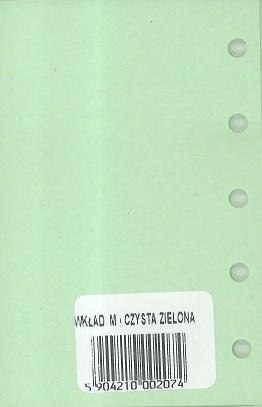 Wkład do organizera M Czysta zielona ANTRA