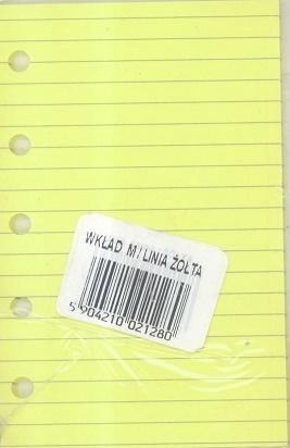 Wkład do organizera M Linia żółta ANTRA