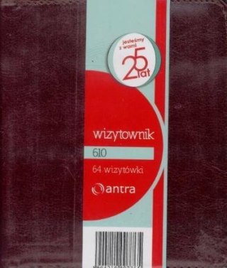 Wizytownik 64 dwuklatkowy 610 brąz ANTRA