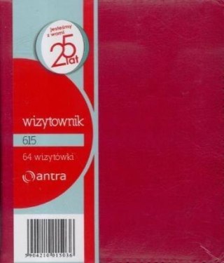 Wizytownik 64 dwuklatkowy 615 czerwony ANTRA