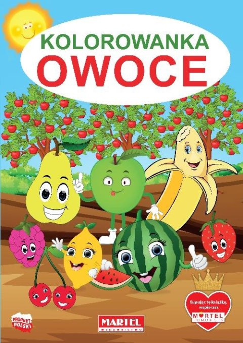 Kolorowanka Owoce