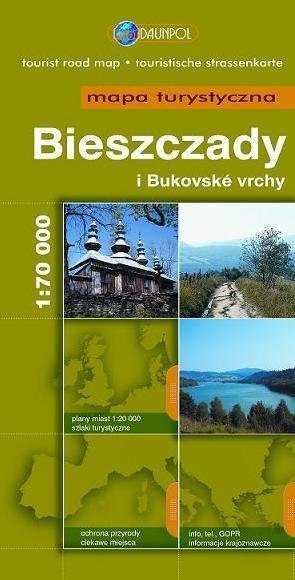 Mapa Turystyczna EuroPilot. Bieszczady br