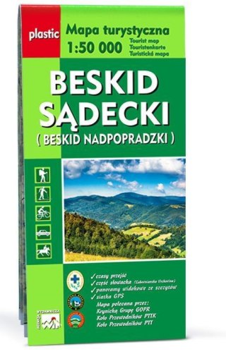 Mapa turystyczna Beskid Sądecki 1:50 000 WIT