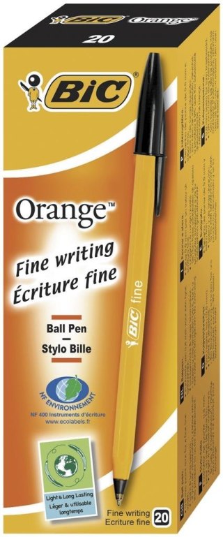 Długopis Orange Original czarny (20szt) BIC