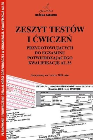 Zeszyt testów i ćwiczeń. KW AU.35 PADUREK